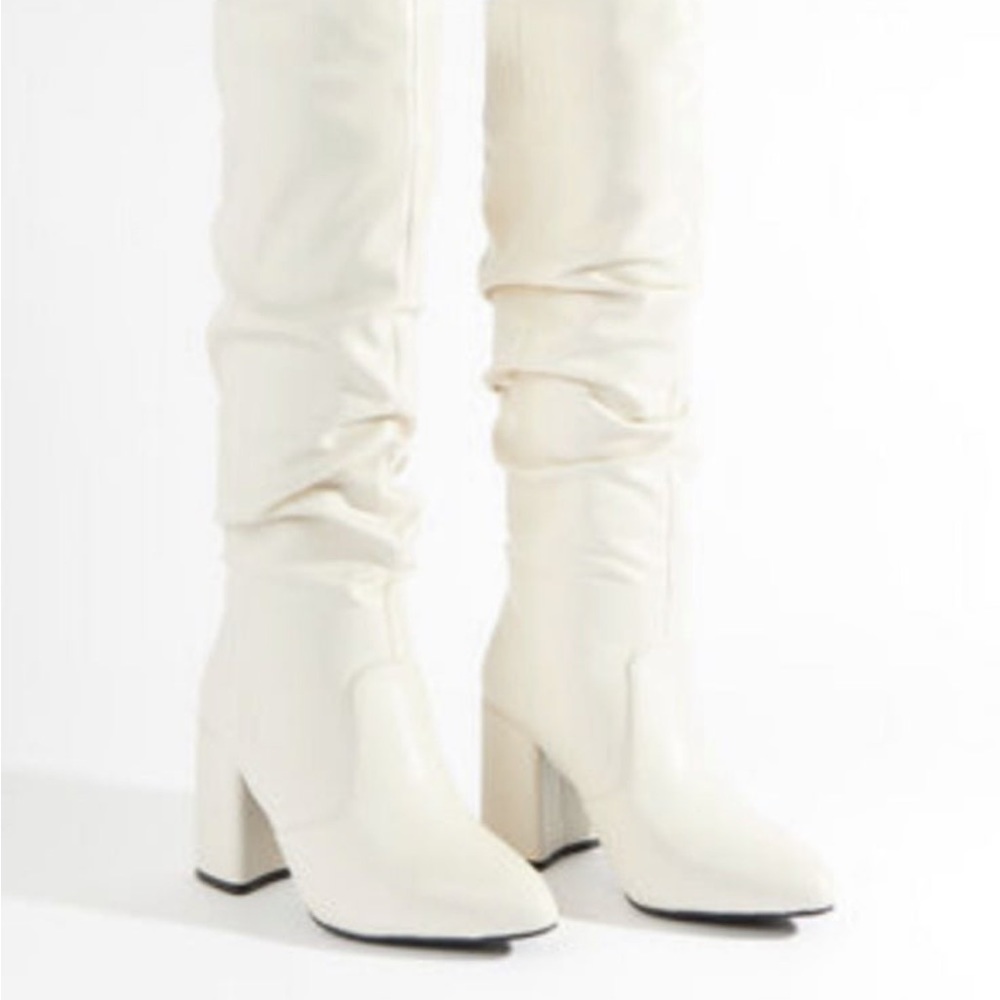 white go go boots